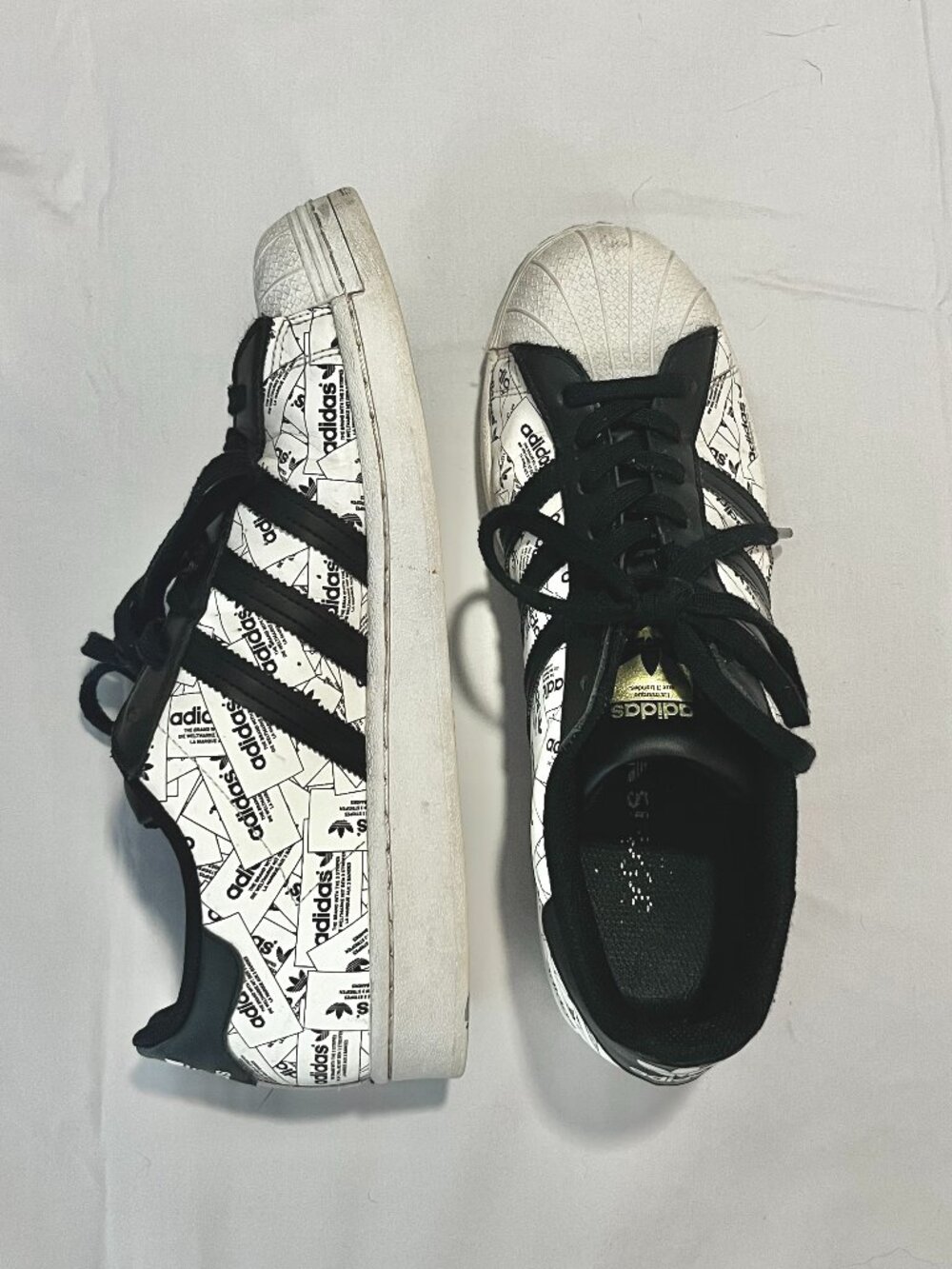 Adidas Originals Superstar Reflective Label Collage Sneakers